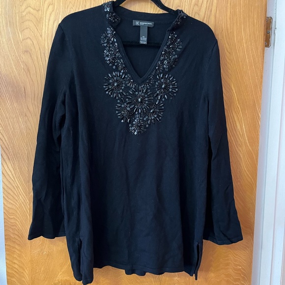 INC International Concepts Sweaters - INC International Concepts jewel v-neck sweater 0X